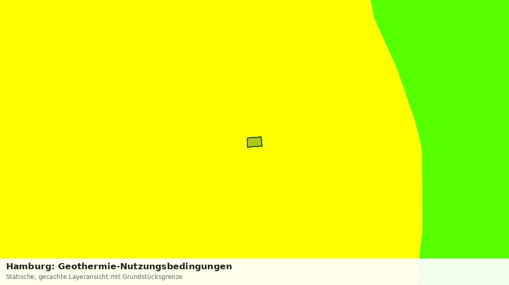 Statische Kartenansicht: Hamburg: Geothermie-Nutzungsbedingungen