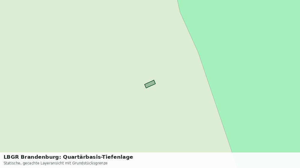 Statische Kartenansicht: LBGR Brandenburg: Quartärbasis-Tiefenlage