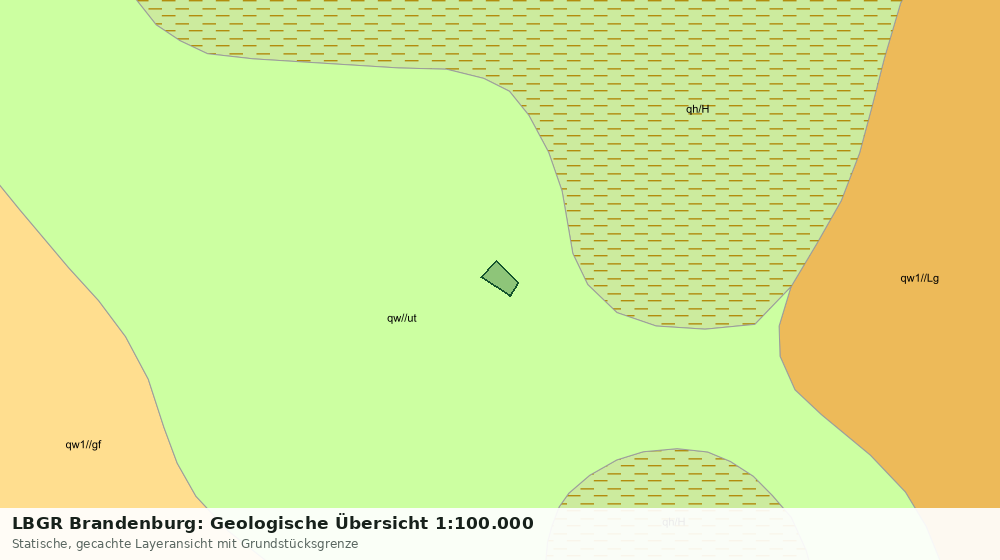 Statische Kartenansicht: LBGR Brandenburg: Geologische Übersicht 1:100.000