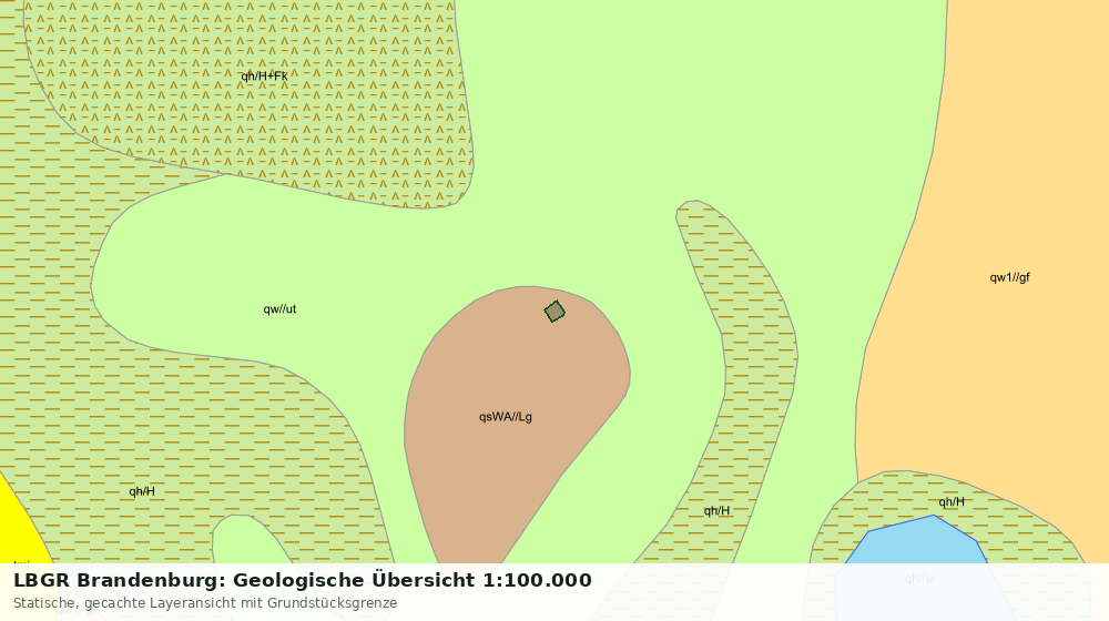Statische Kartenansicht: LBGR Brandenburg: Geologische Übersicht 1:100.000