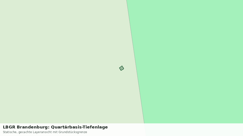Statische Kartenansicht: LBGR Brandenburg: Quartärbasis-Tiefenlage