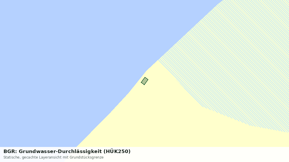 Statische Kartenansicht: BGR: Grundwasser-Durchlässigkeit (HÜK250)
