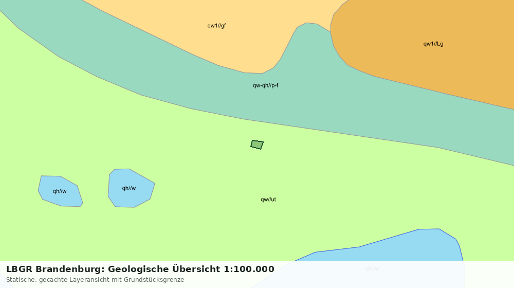Statische Kartenansicht: LBGR Brandenburg: Geologische Übersicht 1:100.000