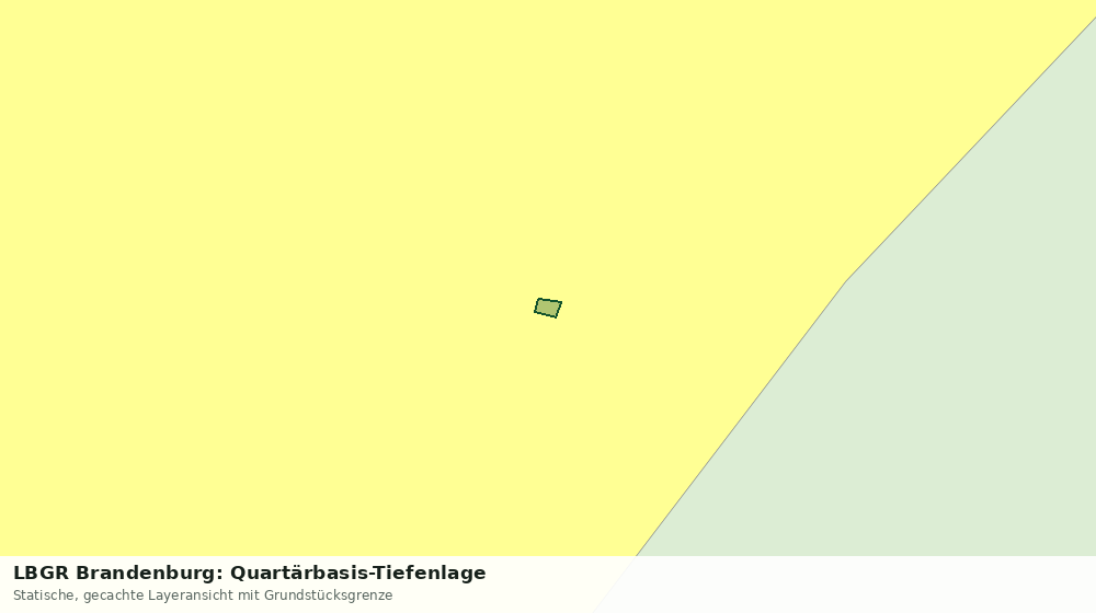 Statische Kartenansicht: LBGR Brandenburg: Quartärbasis-Tiefenlage