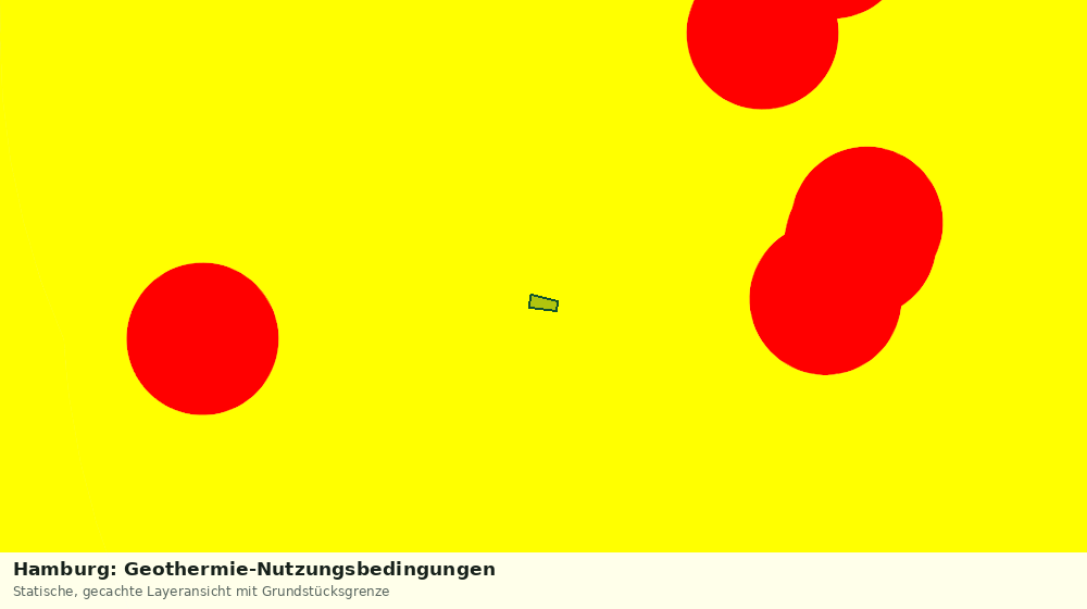 Statische Kartenansicht: Hamburg: Geothermie-Nutzungsbedingungen