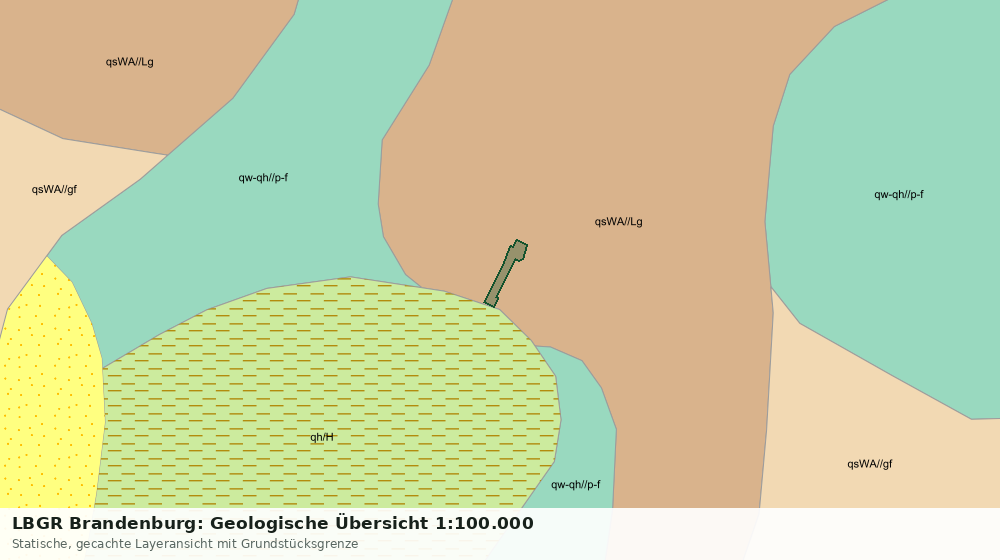 Statische Kartenansicht: LBGR Brandenburg: Geologische Übersicht 1:100.000