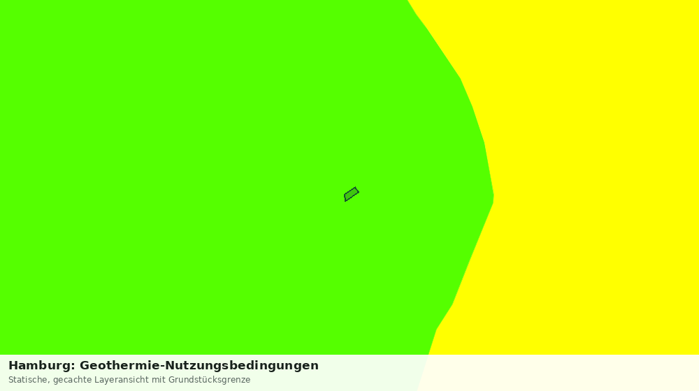 Statische Kartenansicht: Hamburg: Geothermie-Nutzungsbedingungen