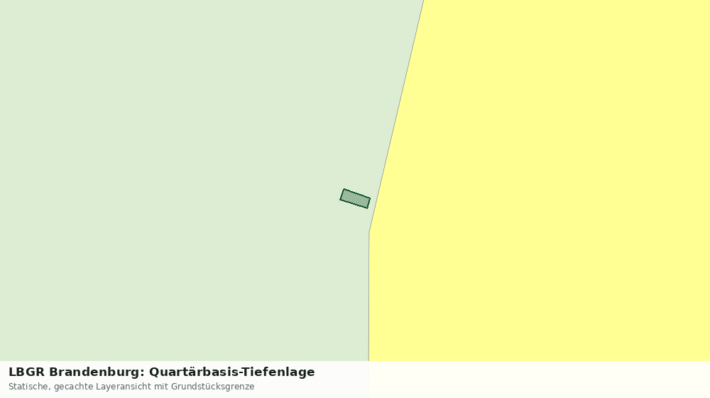 Statische Kartenansicht: LBGR Brandenburg: Quartärbasis-Tiefenlage