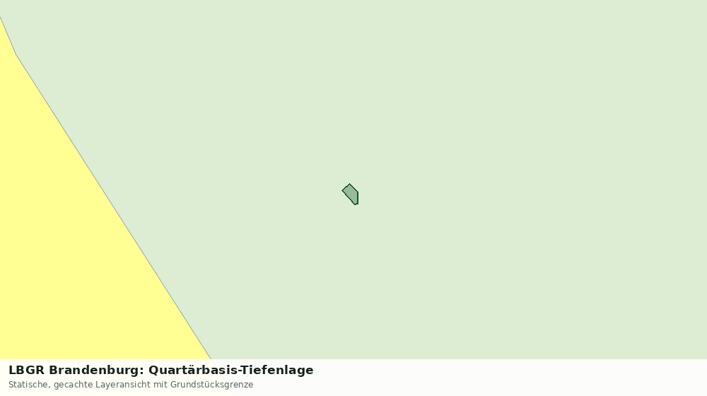 Statische Kartenansicht: LBGR Brandenburg: Quartärbasis-Tiefenlage