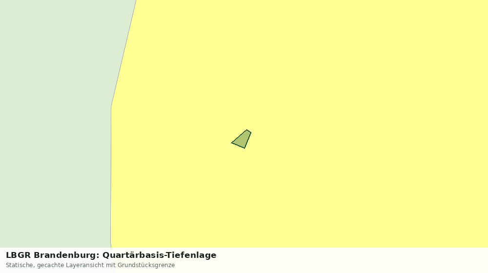 Statische Kartenansicht: LBGR Brandenburg: Quartärbasis-Tiefenlage