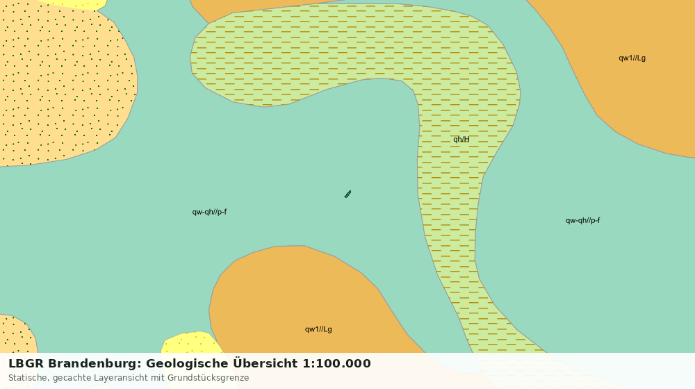 Statische Kartenansicht: LBGR Brandenburg: Geologische Übersicht 1:100.000