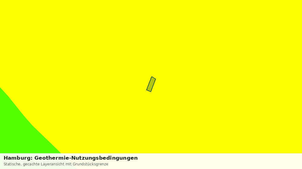 Statische Kartenansicht: Hamburg: Geothermie-Nutzungsbedingungen