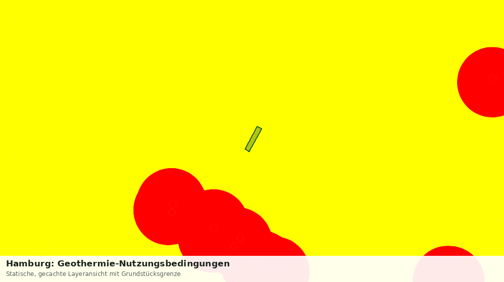 Statische Kartenansicht: Hamburg: Geothermie-Nutzungsbedingungen