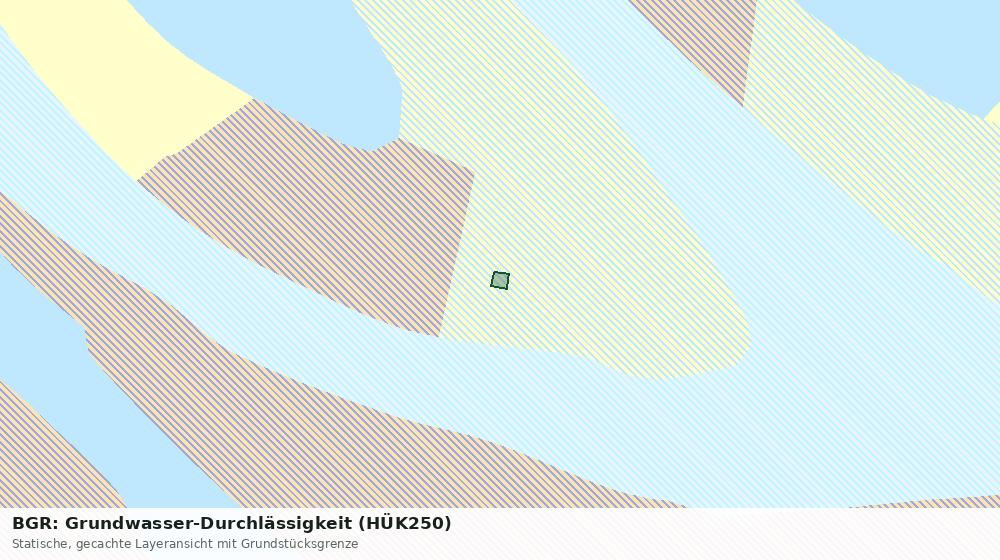 Statische Kartenansicht: BGR: Grundwasser-Durchlässigkeit (HÜK250)