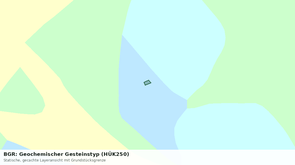 Statische Kartenansicht: BGR: Geochemischer Gesteinstyp (HÜK250)