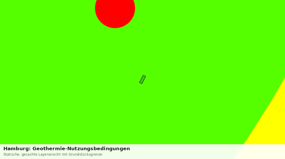 Statische Kartenansicht: Hamburg: Geothermie-Nutzungsbedingungen