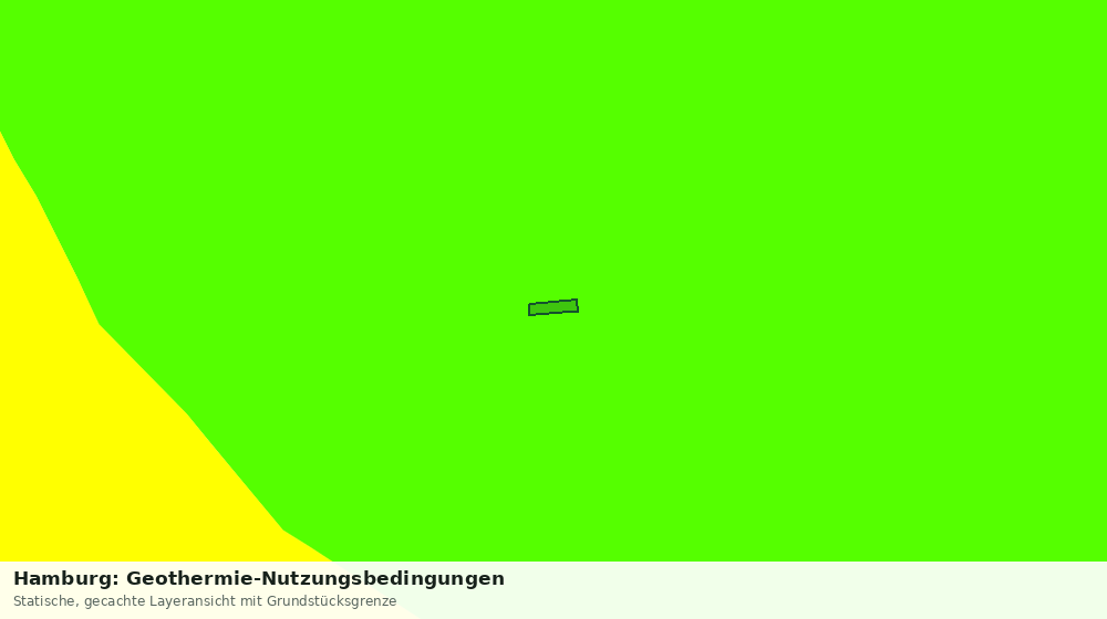 Statische Kartenansicht: Hamburg: Geothermie-Nutzungsbedingungen