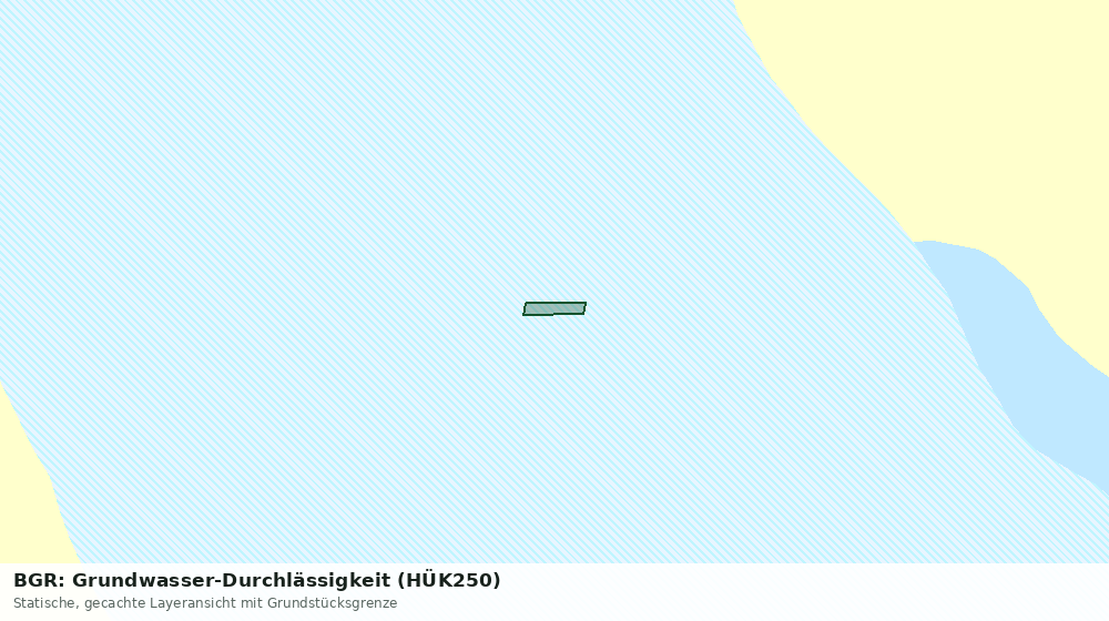 Statische Kartenansicht: BGR: Grundwasser-Durchlässigkeit (HÜK250)