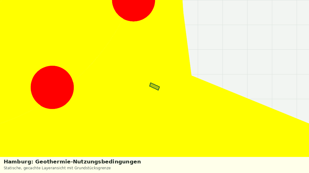 Statische Kartenansicht: Hamburg: Geothermie-Nutzungsbedingungen