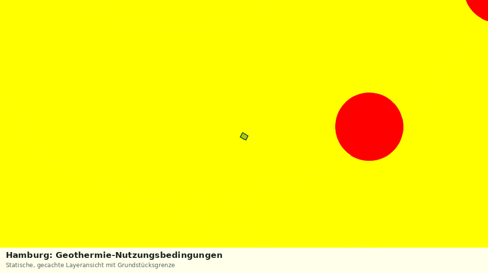 Statische Kartenansicht: Hamburg: Geothermie-Nutzungsbedingungen