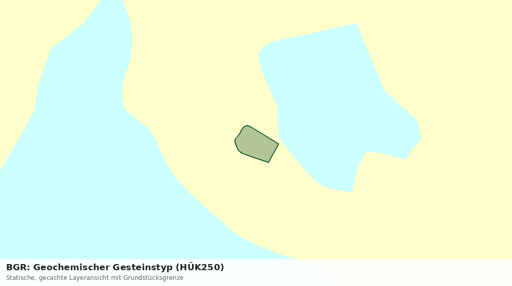 Statische Kartenansicht: BGR: Geochemischer Gesteinstyp (HÜK250)