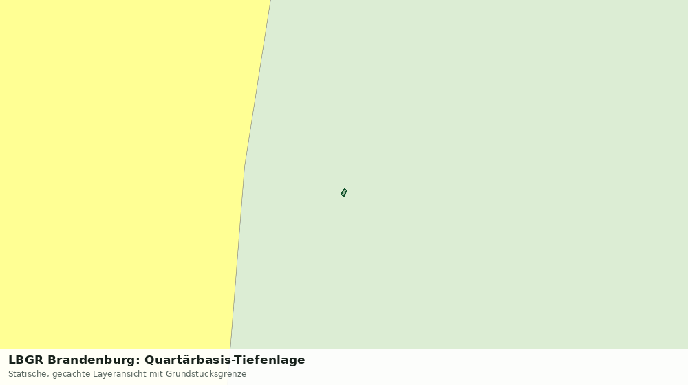 Statische Kartenansicht: LBGR Brandenburg: Quartärbasis-Tiefenlage