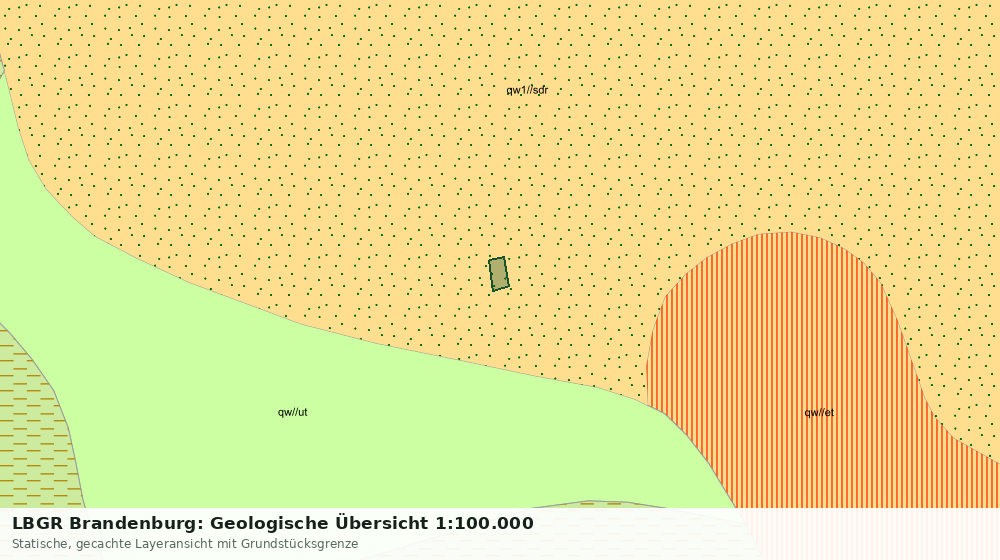 Statische Kartenansicht: LBGR Brandenburg: Geologische Übersicht 1:100.000