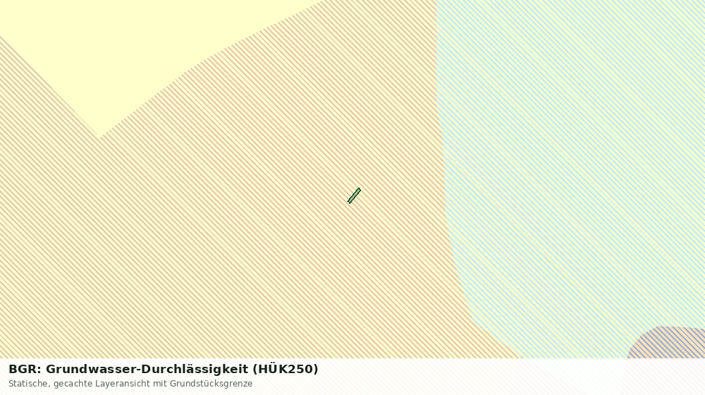 Statische Kartenansicht: BGR: Grundwasser-Durchlässigkeit (HÜK250)