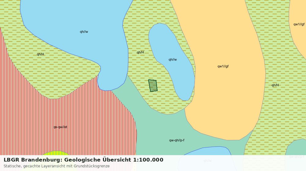 Statische Kartenansicht: LBGR Brandenburg: Geologische Übersicht 1:100.000
