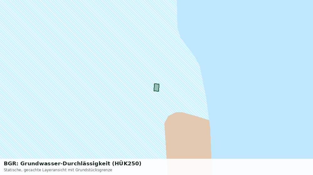 Statische Kartenansicht: BGR: Grundwasser-Durchlässigkeit (HÜK250)