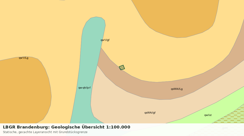 Statische Kartenansicht: LBGR Brandenburg: Geologische Übersicht 1:100.000