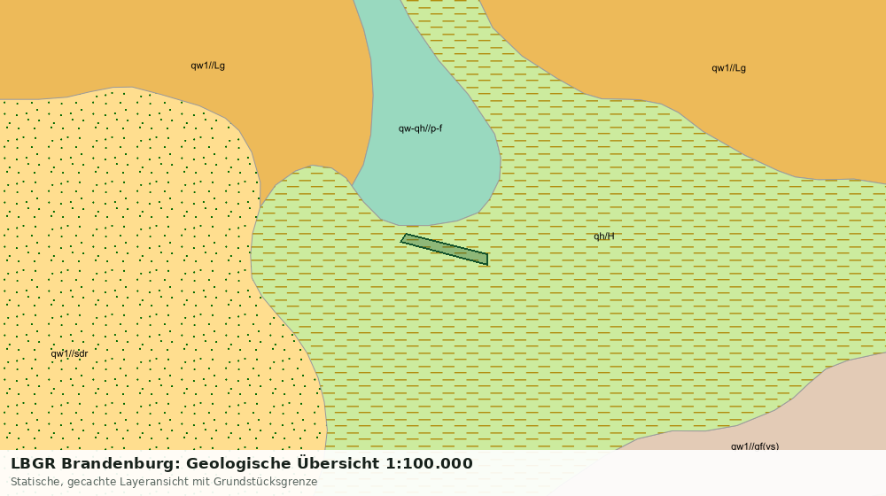 Statische Kartenansicht: LBGR Brandenburg: Geologische Übersicht 1:100.000