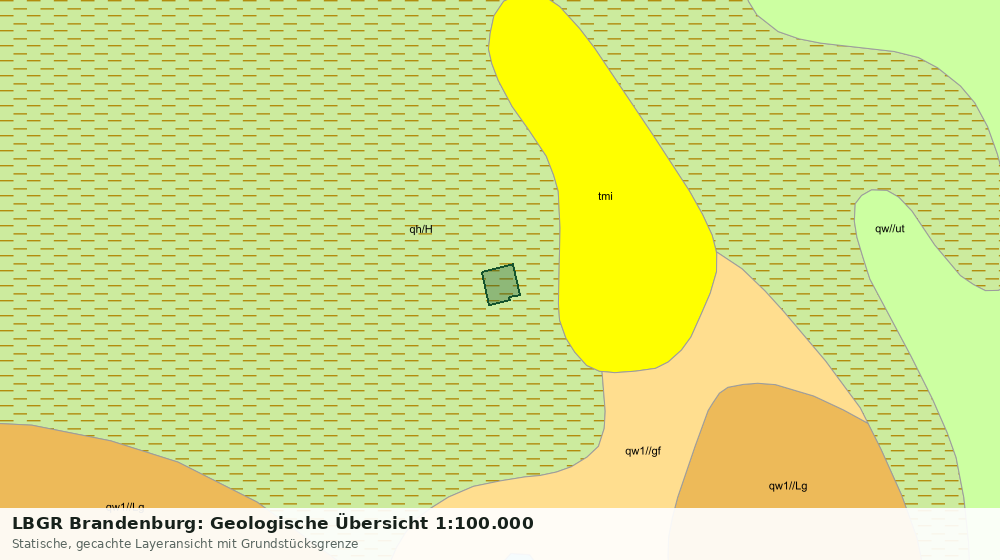 Statische Kartenansicht: LBGR Brandenburg: Geologische Übersicht 1:100.000