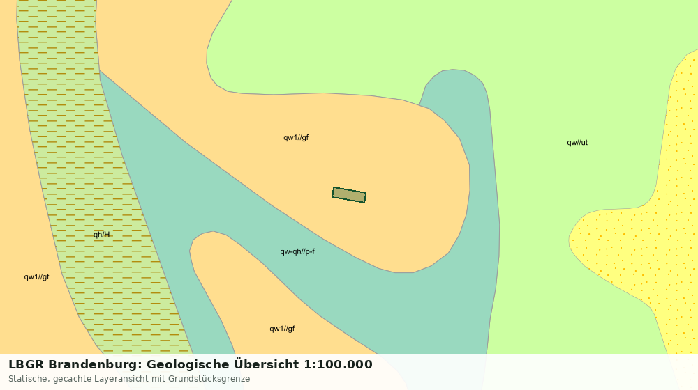 Statische Kartenansicht: LBGR Brandenburg: Geologische Übersicht 1:100.000