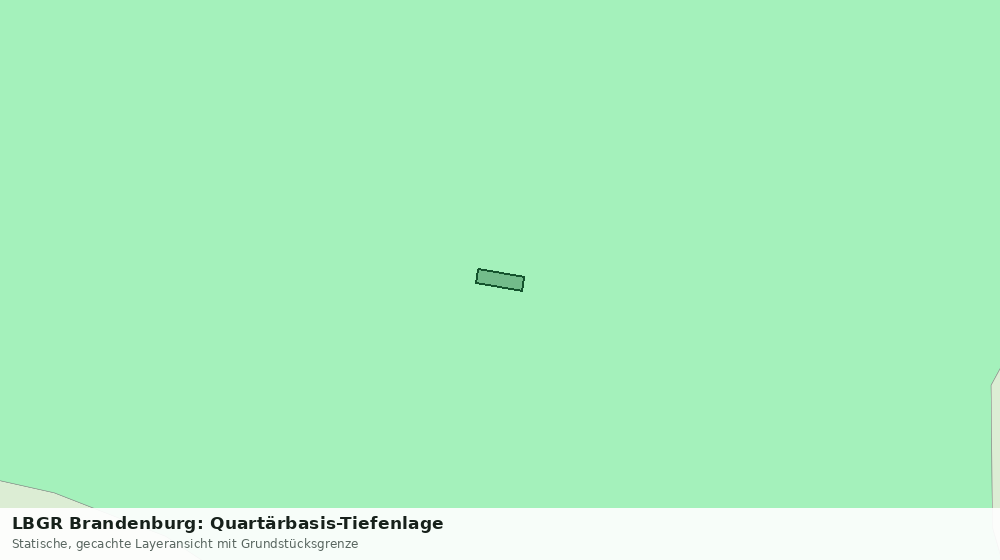 Statische Kartenansicht: LBGR Brandenburg: Quartärbasis-Tiefenlage
