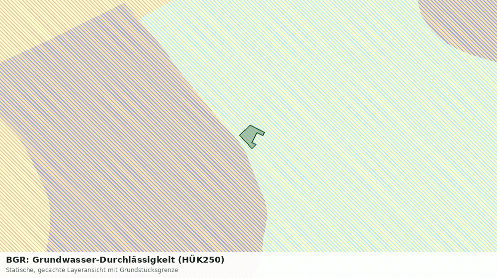 Statische Kartenansicht: BGR: Grundwasser-Durchlässigkeit (HÜK250)