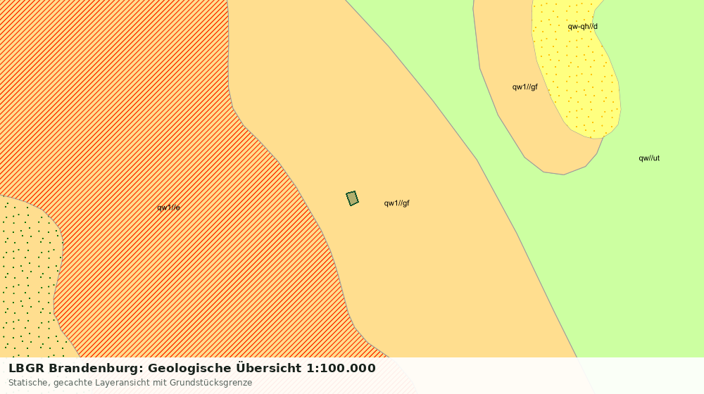 Statische Kartenansicht: LBGR Brandenburg: Geologische Übersicht 1:100.000
