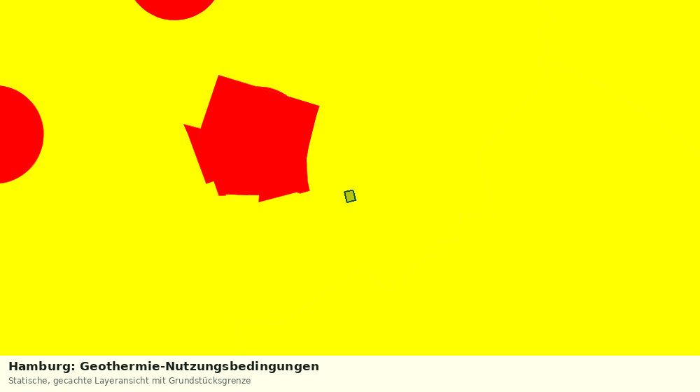 Statische Kartenansicht: Hamburg: Geothermie-Nutzungsbedingungen