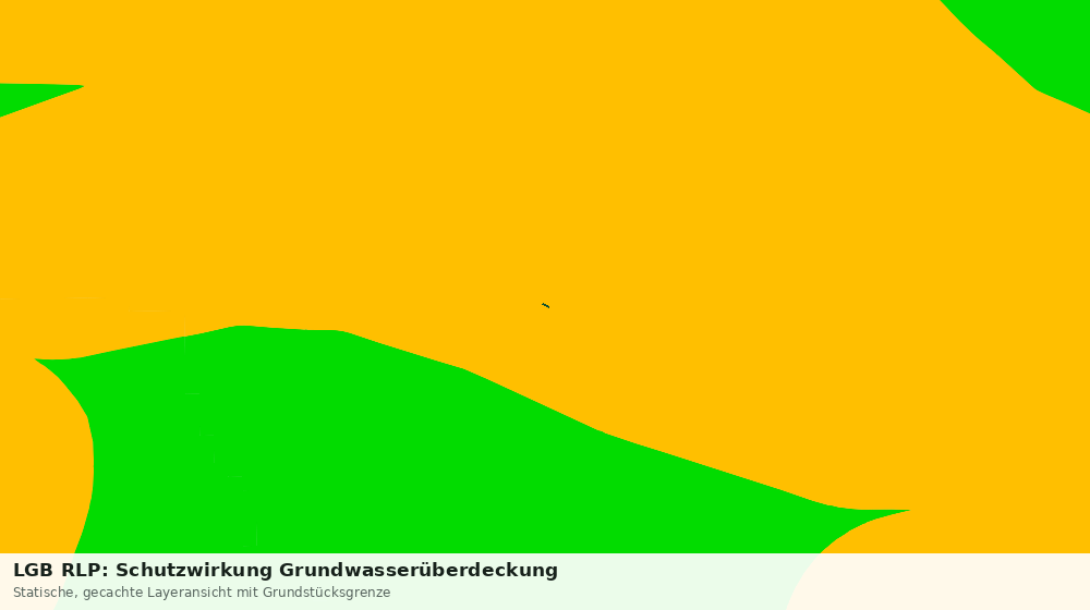 Statische Kartenansicht: LGB RLP: Schutzwirkung Grundwasserüberdeckung