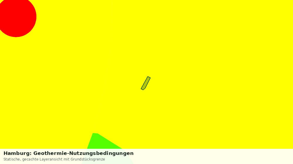 Statische Kartenansicht: Hamburg: Geothermie-Nutzungsbedingungen