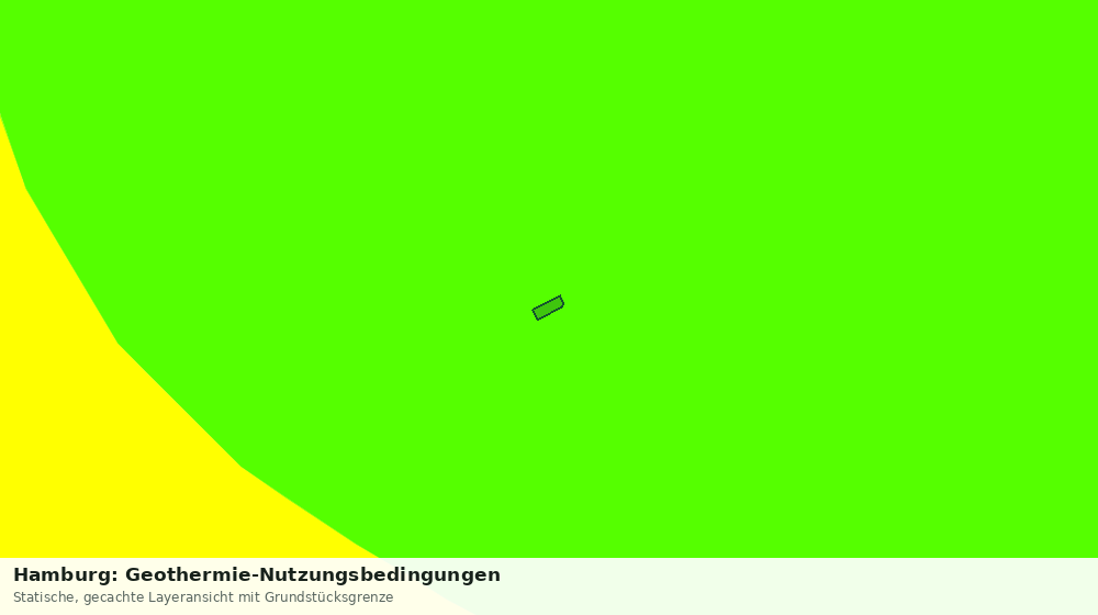 Statische Kartenansicht: Hamburg: Geothermie-Nutzungsbedingungen