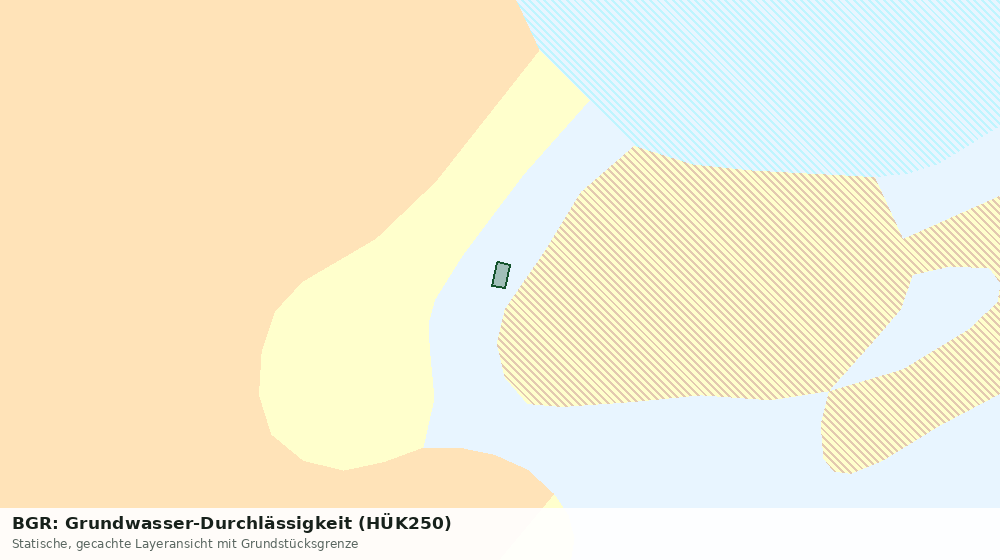 Statische Kartenansicht: BGR: Grundwasser-Durchlässigkeit (HÜK250)