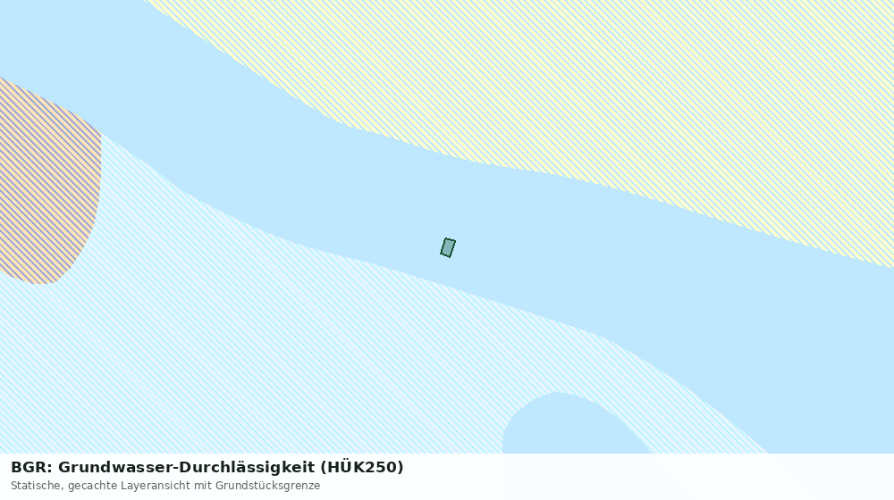 Statische Kartenansicht: BGR: Grundwasser-Durchlässigkeit (HÜK250)