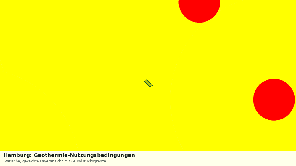Statische Kartenansicht: Hamburg: Geothermie-Nutzungsbedingungen