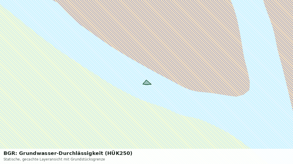 Statische Kartenansicht: BGR: Grundwasser-Durchlässigkeit (HÜK250)