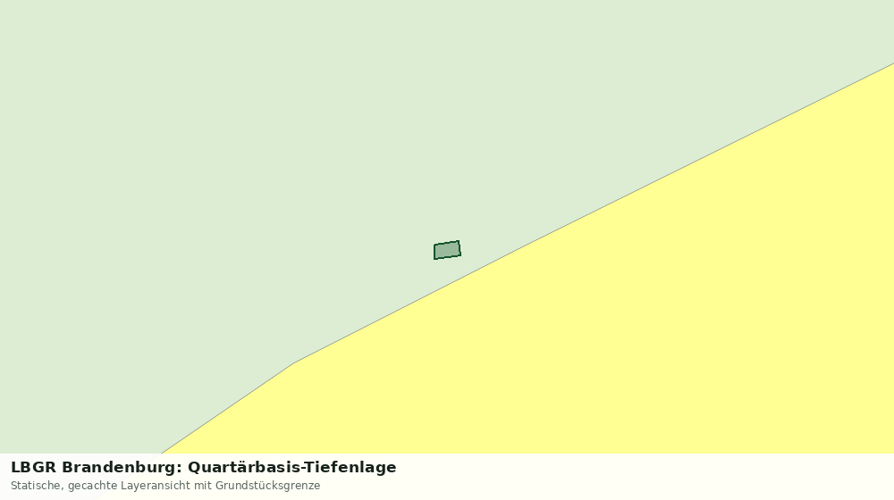 Statische Kartenansicht: LBGR Brandenburg: Quartärbasis-Tiefenlage