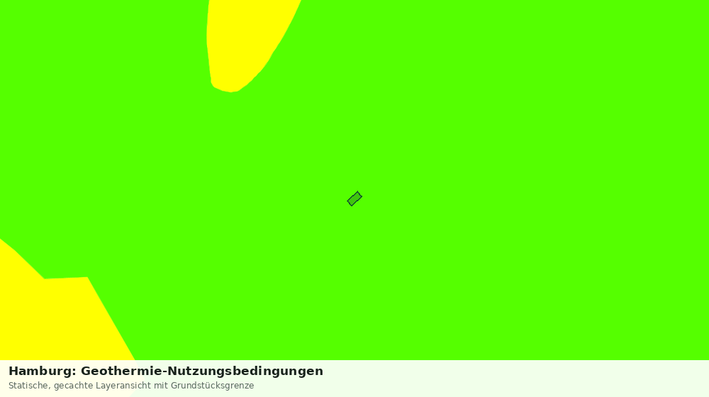 Statische Kartenansicht: Hamburg: Geothermie-Nutzungsbedingungen