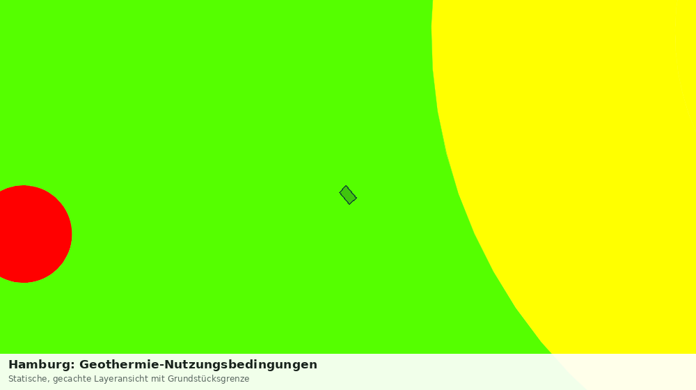 Statische Kartenansicht: Hamburg: Geothermie-Nutzungsbedingungen