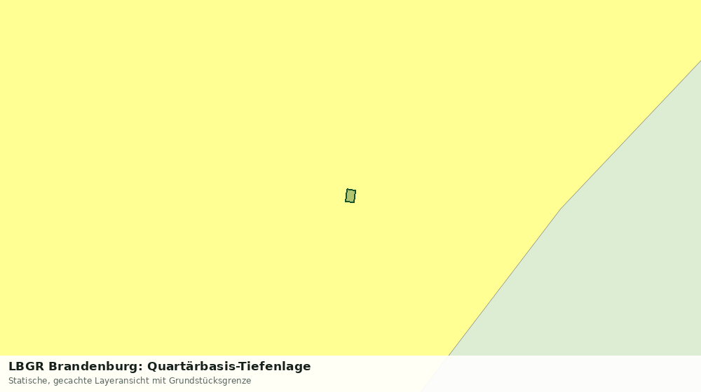 Statische Kartenansicht: LBGR Brandenburg: Quartärbasis-Tiefenlage
