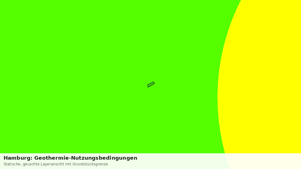 Statische Kartenansicht: Hamburg: Geothermie-Nutzungsbedingungen
